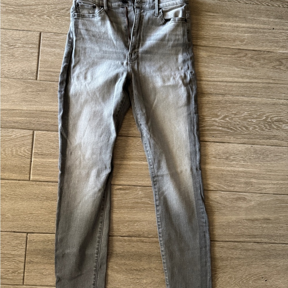 MOTHER Gray Skinny Jeans